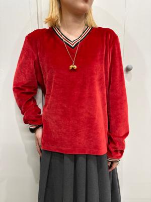 L/S　カットソー/ベロア